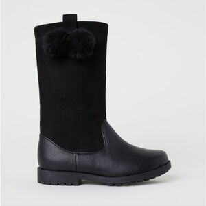 H&M Black Boots 7.5 sz Toddler